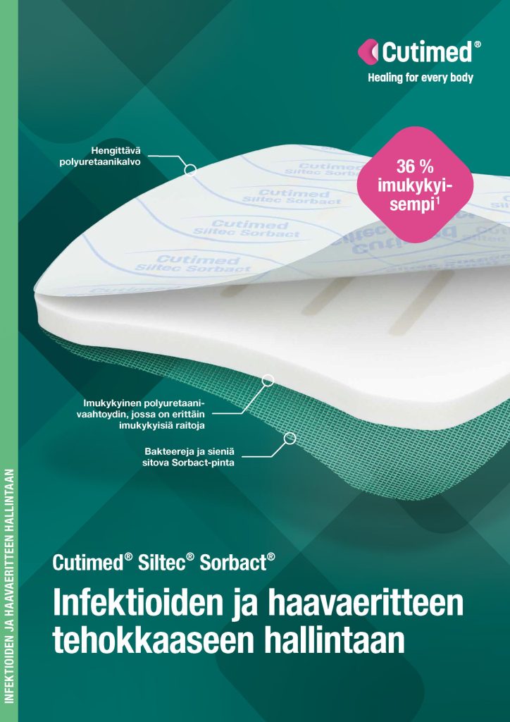 Esite: Cutimed Siltec Sorbact infektioiden ja haavaeritteen tehokkaaseen hallintaan